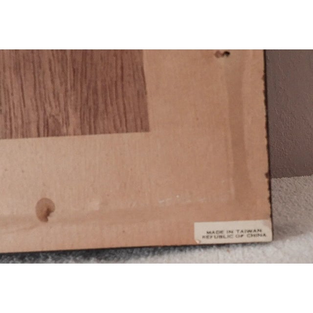 Vintage Chinese Taiwanese Aviary Floral Seed Landscape Painting Artwork Collage For Sale In Monterey, CA - Image 6 of 6