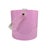 A playful vintage “Mr. Ice Bucket” featuring a glossy pink cylindrical body, clear Lucite swing handle, and fitted...