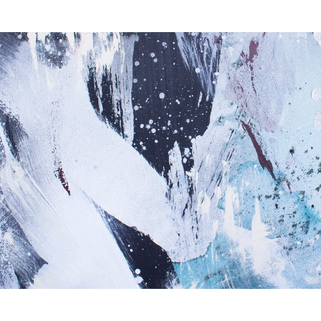 “White Tree Kimono” Abstract Acrylic and Enamel on Canvas Painting by Martha Kaplan For Sale - Image 4 of 9