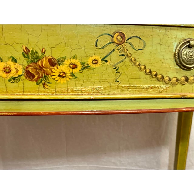 Edwardian Adams Style Painted Consoles a Pair For Sale - Image 10 of 13