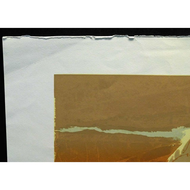 1980s "Mirage" Abstract Psychedelic Embossed Serigraph by David Kroos For Sale In Denver - Image 6 of 9