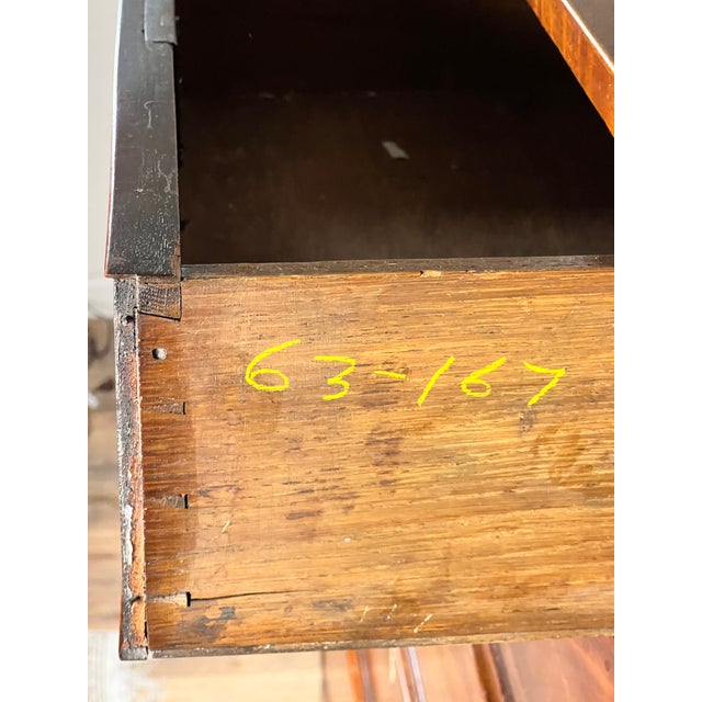 French Antique George III Two Over Four Chest With French Feet C. Early 19th Century For Sale - Image 3 of 10