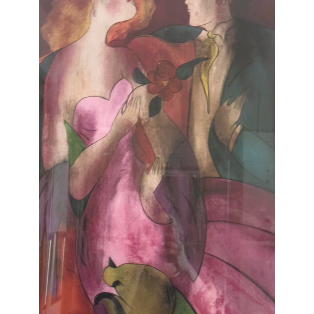 Linda Le Kinff “Robe Du Soir” Seriolithograph in Color on Paper., 2005 For Sale In New York - Image 6 of 9
