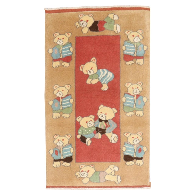 Vintage Turkish Teddy Bear Rug - 2'6" x 4'5" For Sale In New York - Image 6 of 18