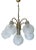Mid-Century Modern Glass Cascade Chandelier, 1970s For Sale
