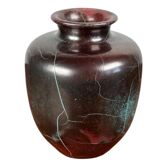 Art Deco German Studio Pottery Vase by Richard Uhlemeyer, 1940s For Sale