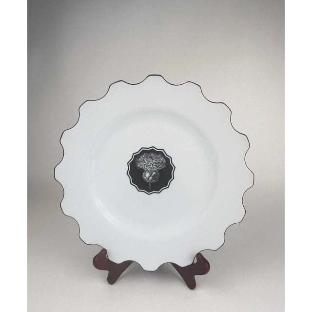 Mid-Century Modern 1990s Vista Alegre Herbariae 11” Dinner Plates, by Christian Lacroix-Set of 2 For Sale - Image 3 of 5