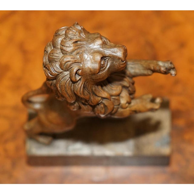 19th Century Hand Carved Royal Armorial Lion from Coat of Arms Crest For Sale - Image 9 of 14