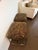 Pair of Ethan Allen Black & Gold Tiger-Print Ottoman Stools For Sale In Detroit - Image 6 of 9