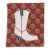 Ruby Claire the Cowboy Boot by Willa Heart in Brimfield Black Frame, Mini Art Print For Sale