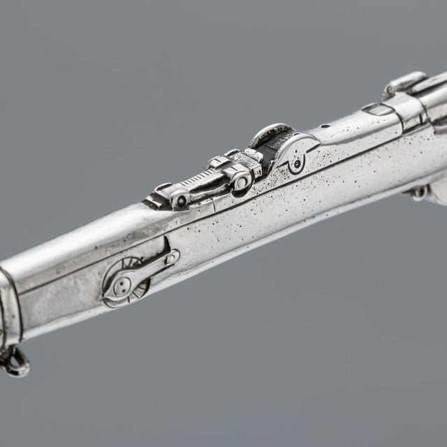 Antique English Silver Rifle Shooting Trophy, London, 1915 For Sale - Image 18 of 18