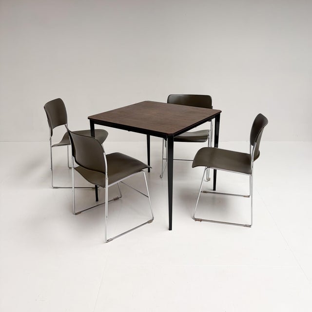 Dark Green Stackable Chair by David Rowland for Howe, 1970s For Sale - Image 16 of 18