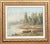 Landscape with a Lake, Oil on Board, 20th Century For Sale - Image 4 of 4