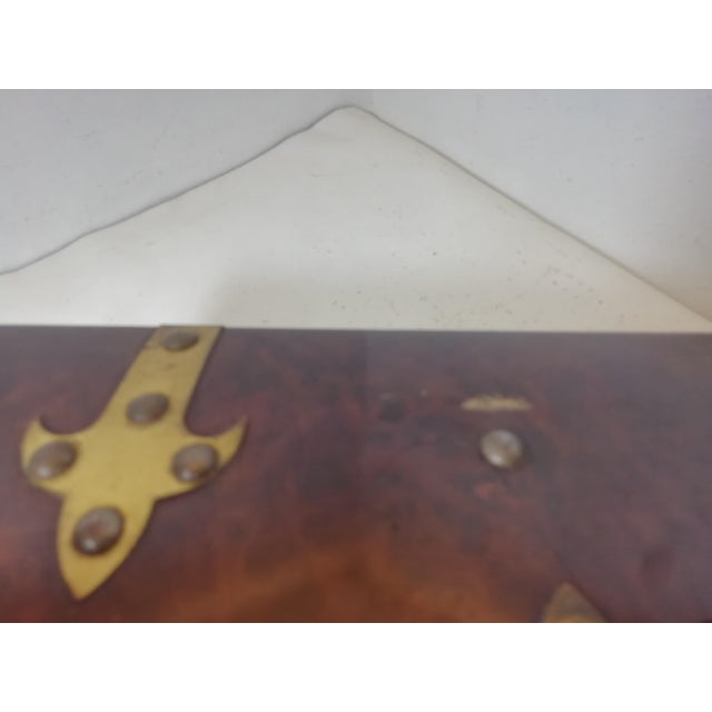 Lacquered Wooden Box with Studs, Italy, 1950s For Sale - Image 6 of 9