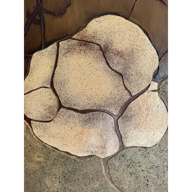 Mid-Century Modern Abstract Textured Wood Wall Sculpture Assemblage For Sale - Image 4 of 10