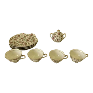 Vintage Tea Cup and Saucer Set, Made in Japan- Set of 9