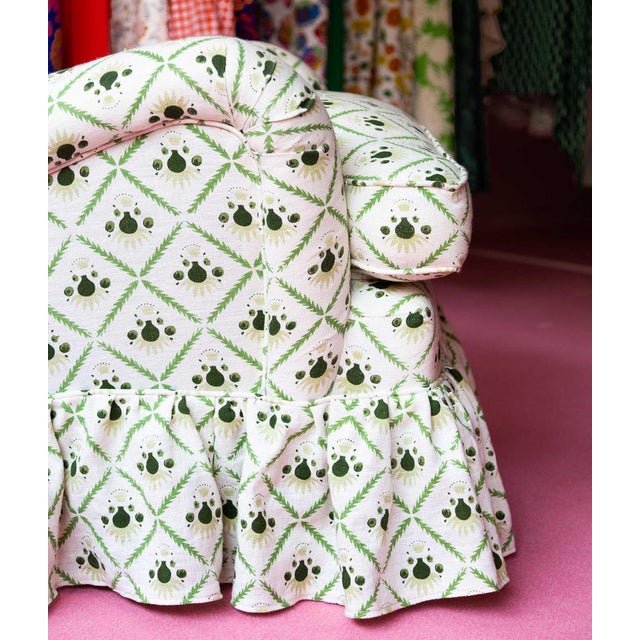 Designed in a classic silhouette, the Sofia chair features an overstuffed seat cushion and an inviting, wide shape. As...