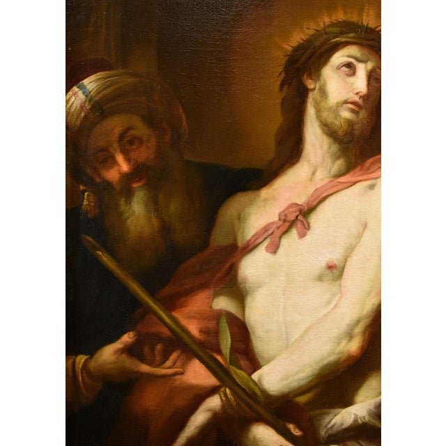 Workshop of Valerio Castello, Ecce Homo, 1650, Oil on Canvas, Framed For Sale - Image 9 of 17