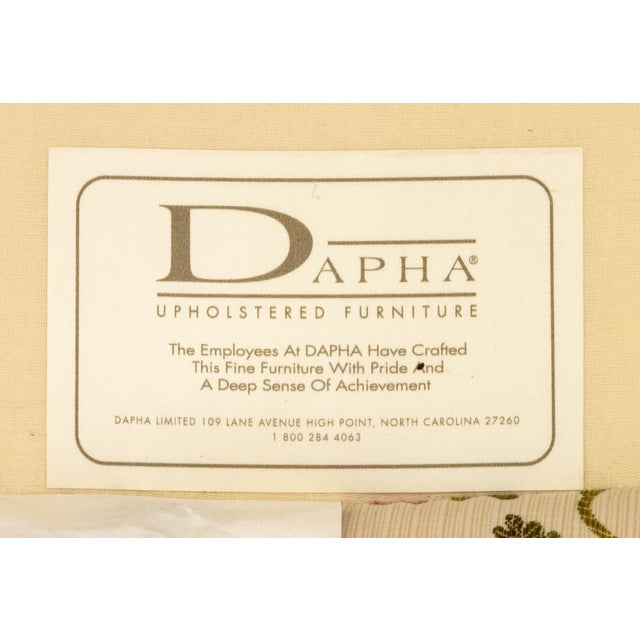 Cream Dapha Floral Upholstered Swivel Arm Chairs, Pair For Sale - Image 8 of 8