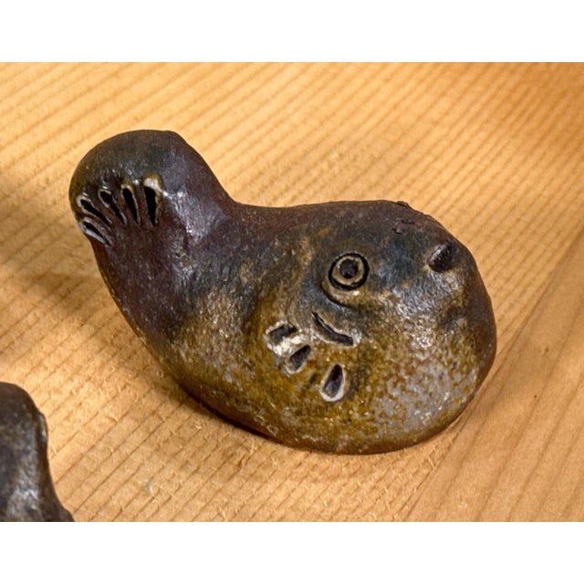 Japanese Ceramic Fugu Pufferfish Chopstick Rests - Set of 5 For Sale - Image 4 of 5