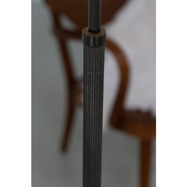 Art Deco Danish Floor Lamp in Brass, Wood and Iron by Lyfa, 1920s For Sale - Image 6 of 18