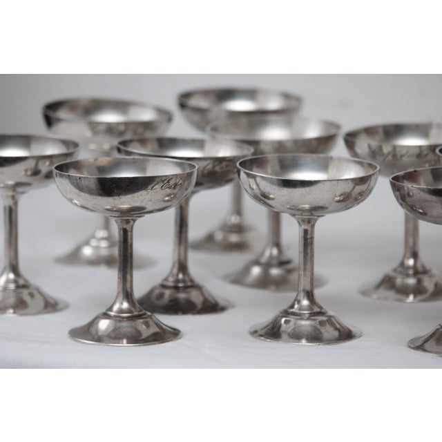 Silver Ice Cream Bowls, 1970s, Set of 11 For Sale - Image 12 of 18