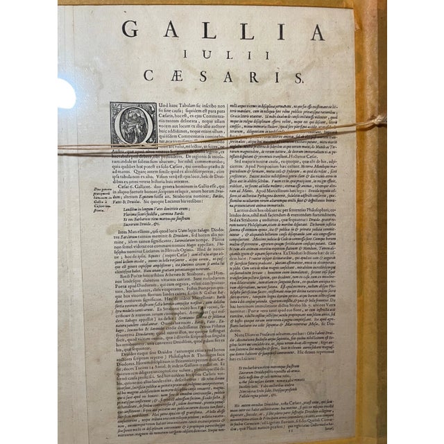 Rare Original Antique Hand Colored European Map France Janssonius J 1662 2-Sided For Sale - Image 17 of 18