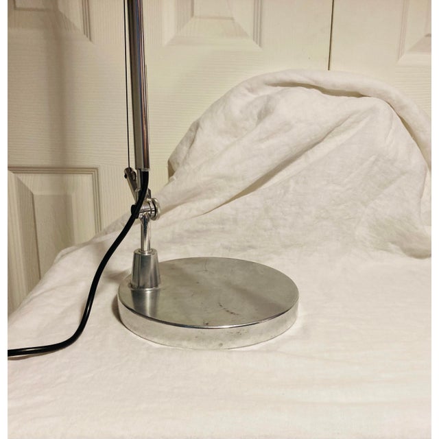 Silver Classic Modern Vintage Artemide Toloemo Table Lamp in Silver Gray Designed by Michelle De Lucchi For Sale - Image 8 of 11