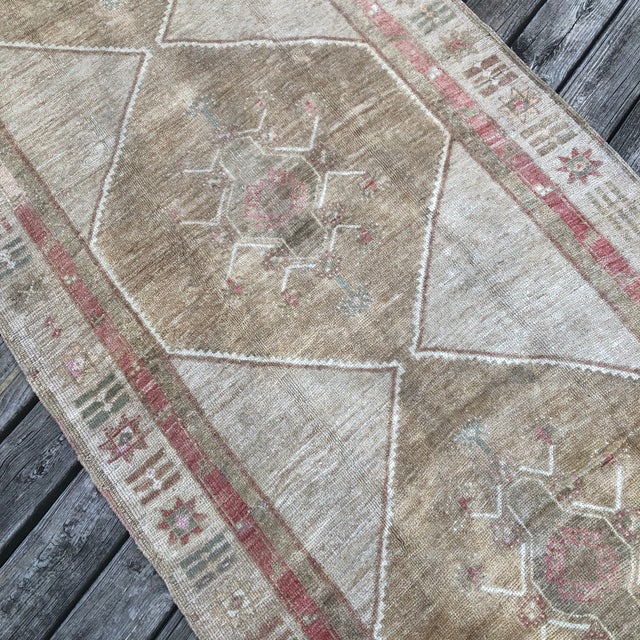 Vintage Turkish Kars Runner | 4x10 For Sale In Houston - Image 6 of 7