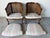 1960s Vintage French Provincial Louis XV-Style Carved Walnut & Cane Club Chairs – Pair For Sale - Image 10 of 13