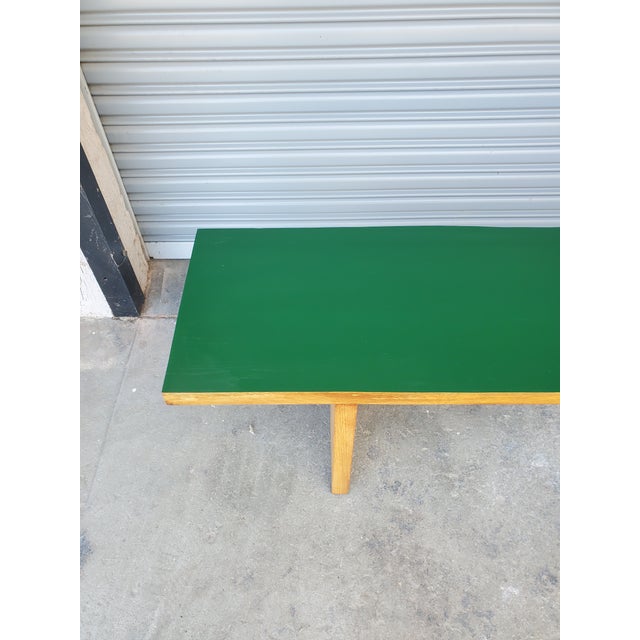 Vintage Solid Oak Bench For Sale - Image 10 of 10