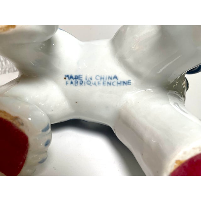 Vintage Blue and White Chinese Foo Dog For Sale In New York - Image 6 of 6