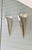 Gold Large Triangular Wall Sconces in Brass and Chrome by J. T. Kalmar for J.T. Kalmar, 1970s, Set of 2 For Sale - Image 8 of 18