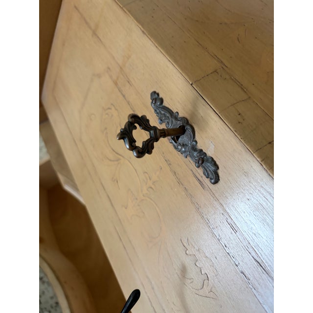 Wood Vintage Italian Writing Desk For Sale - Image 7 of 10