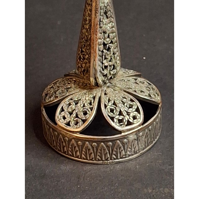 Antique Imperial 84 Silver Besamim Spice Tower Fabergé Kf Judaica 134g For Sale In Boston - Image 6 of 16