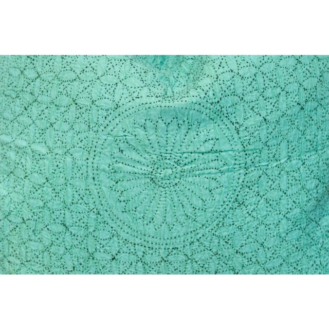 Seafoam Hand-Stitched Pillow Cover For Sale - Image 4 of 8