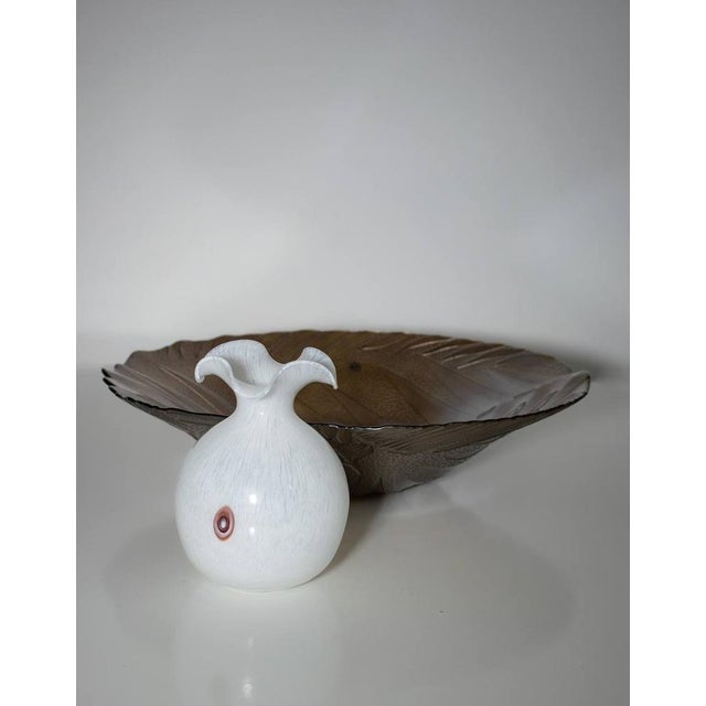 Glass Italian Centerpieces with Single Flower Vase, 1995, Set of 3 For Sale - Image 7 of 18