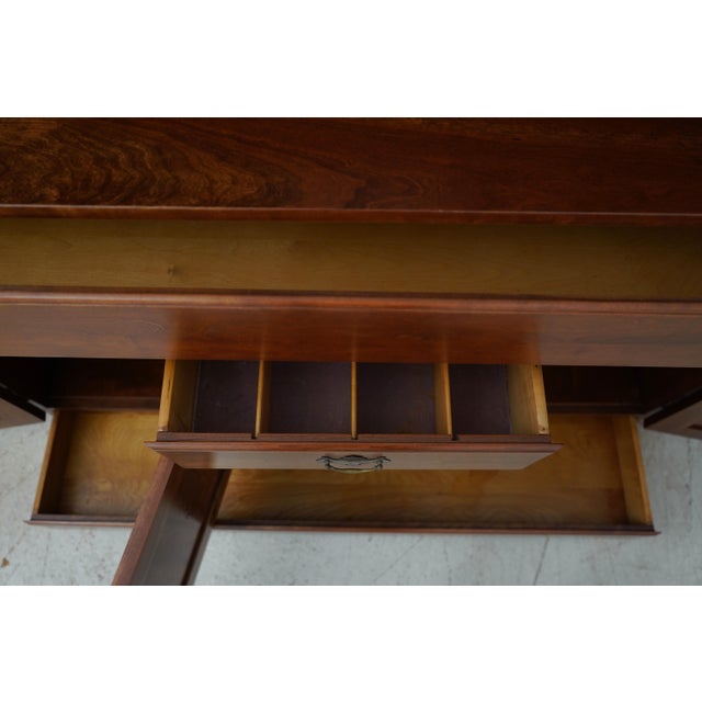 Traditional Harden 2 Piece Cherry Stepback Cupboard China Hutch For Sale - Image 3 of 12