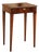 Italian 1820s Walnut Side Table with Oyster Veneer and Inlaid Quadrilobe Motif For Sale