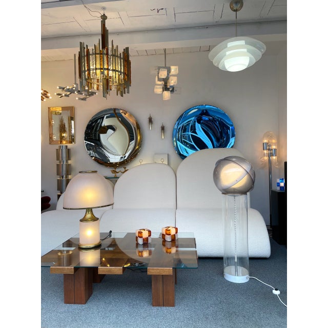 1970s Space Age Lucite Saturn Floor Lamp, Italy EU Wired For Sale - Image 10 of 13