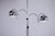 Genuin seventies double arc 'eye ball' metal floor light by gepo amsterdam. clearly 1970ies modernist italian pop art...