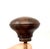 Vintage Mid 20th Century British Round Knob Dark Brown Hardware - Set of 3 For Sale - Image 4 of 7