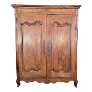 Antique Rustic Country French Cabinet / Armoire Circa. 1800 Louis XV For Sale