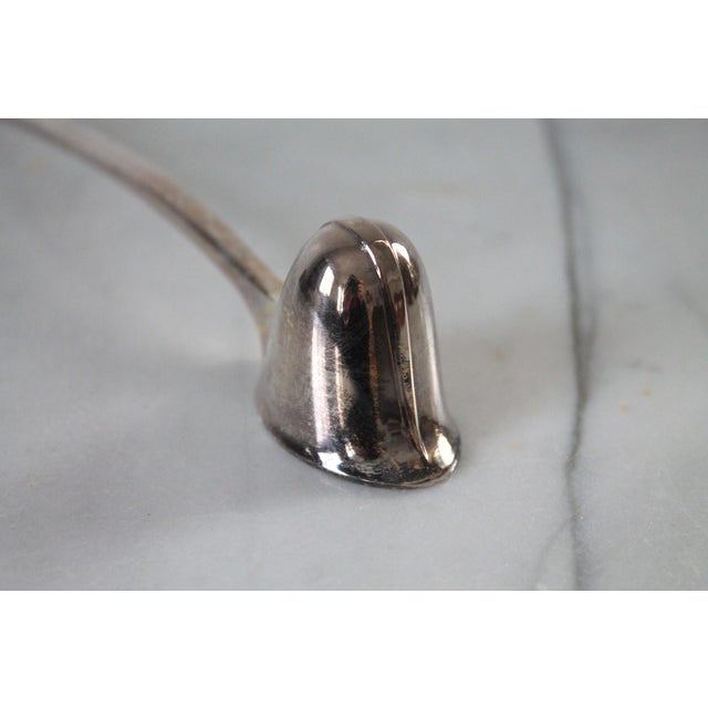 Metal Vintage Sg Hallmark Silverplated Candle Snuffer England For Sale - Image 7 of 10