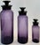 Empoli Mid-Century Italian Amethyst Apothecary Bottles – Set of 3 For Sale - Image 4 of 10