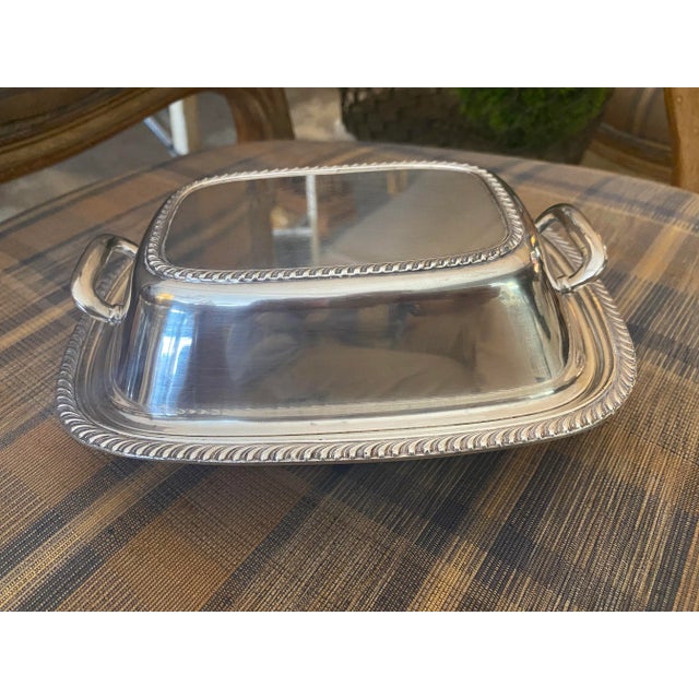 Silver Covered Serving Dish For Sale In Miami - Image 6 of 7