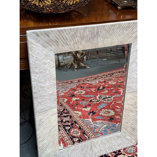 Pottery Barn Capiz Rectangular Wall Mirror For Sale In San Francisco - Image 6 of 12