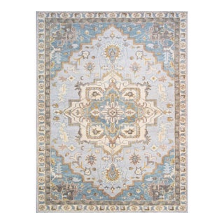 Pasargad Home Serapi L. Blue Wool Area Rug, 9'10'' X 13'11'' For Sale