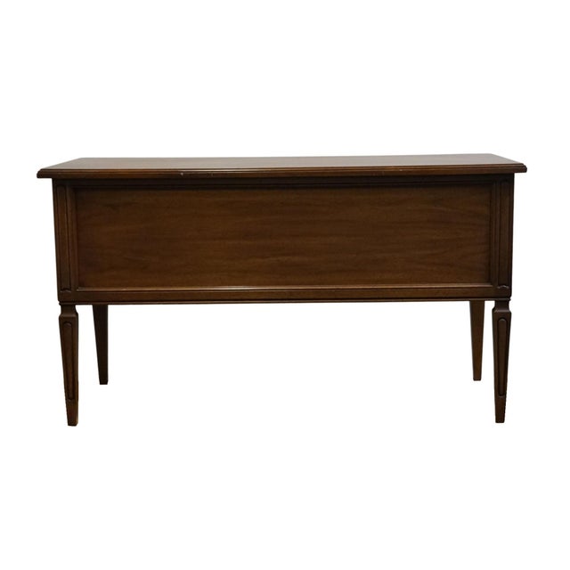 Mount Airy Solid Cherry Italian Provincial Style 54" Writing Desk For Sale - Image 11 of 12