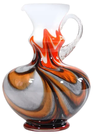 Fiorentina Opaline Glass Vase from Stelvia, 1960s